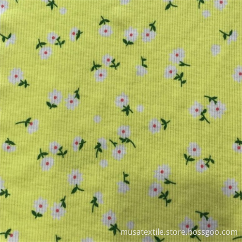 Wholesale Stretch Ottoman Double Brush Rib Knit Fabric